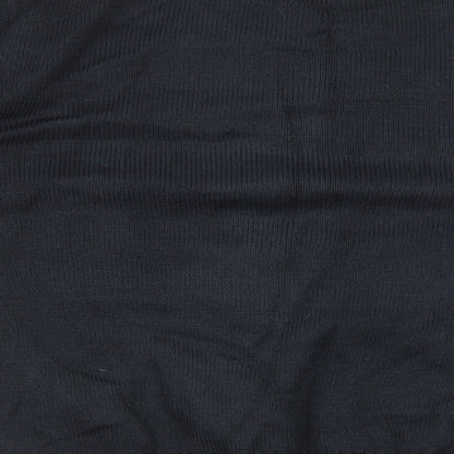 Preworn Mens Blue Round Neck Acrylic Pullover Jumper Size L