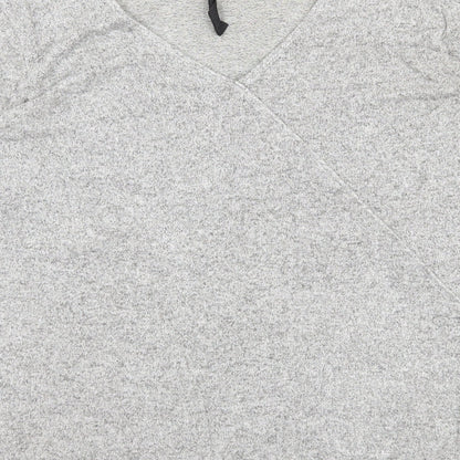 Womens UK Size 8 River Island Grey Basic T-Shirt