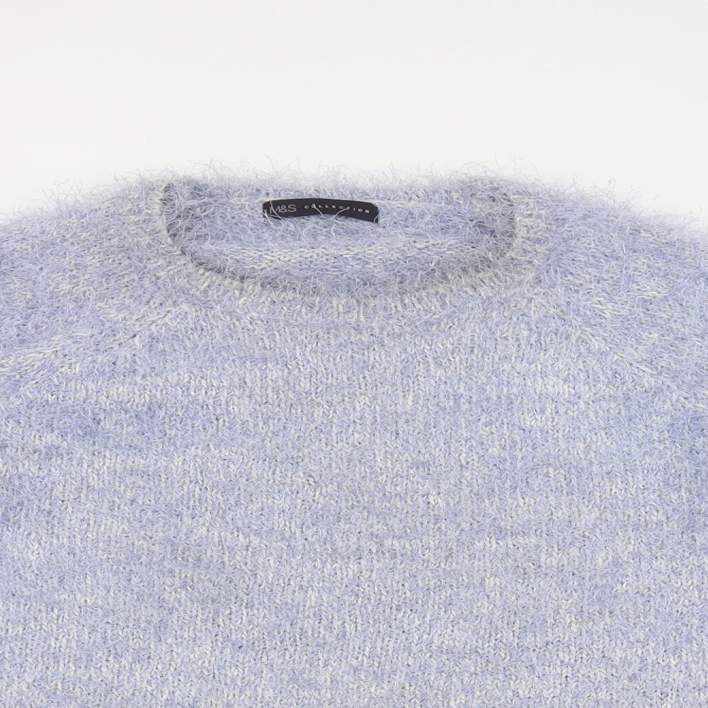 Womens UK Size 12 Marks and Spencer Blue Pullover Jumper