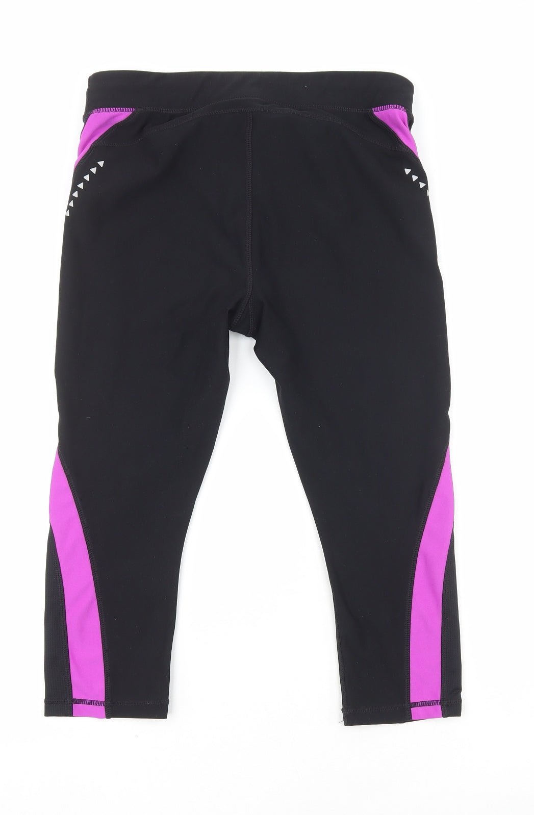 Womens UK Size S Athletic Works Regular Fit Sweatpants Black Leggings