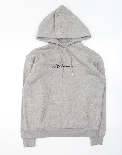 Boohoo Womens Green Polyester Pullover Hoodie Size S