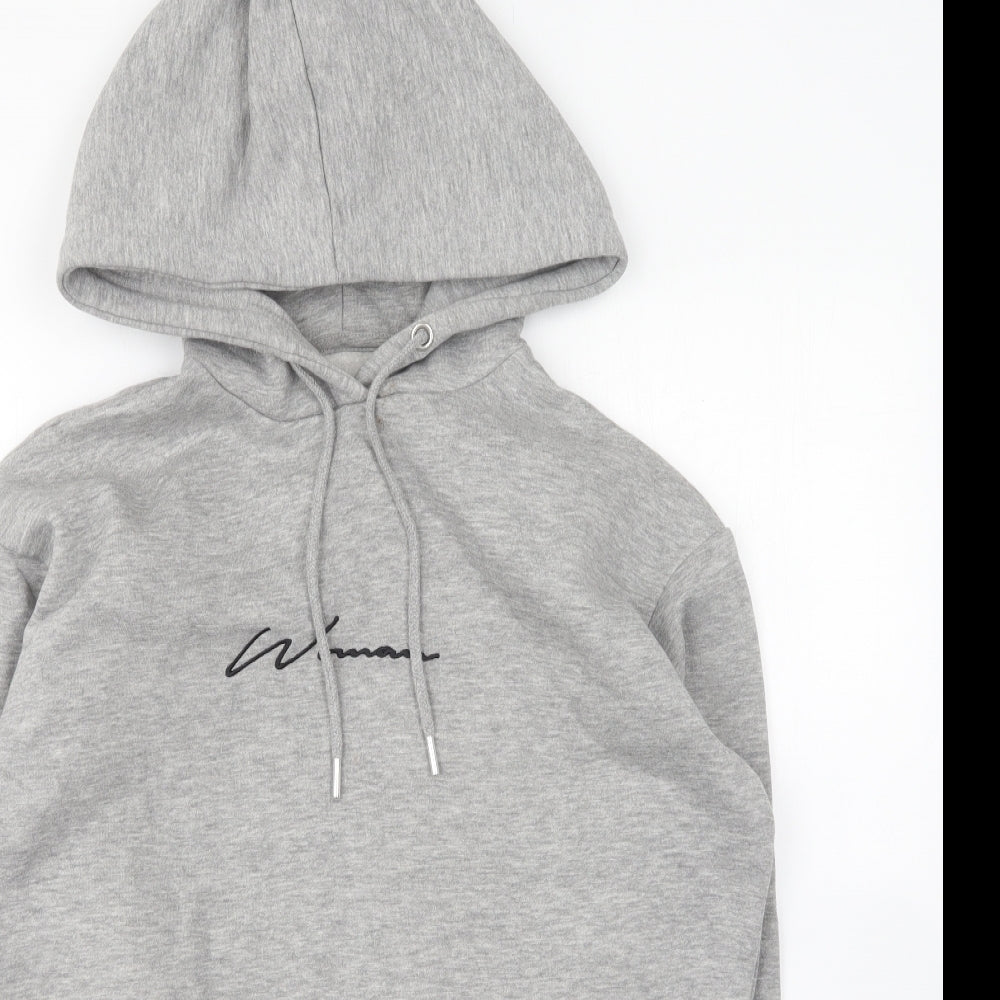 Boohoo Womens Green Polyester Pullover Hoodie Size S