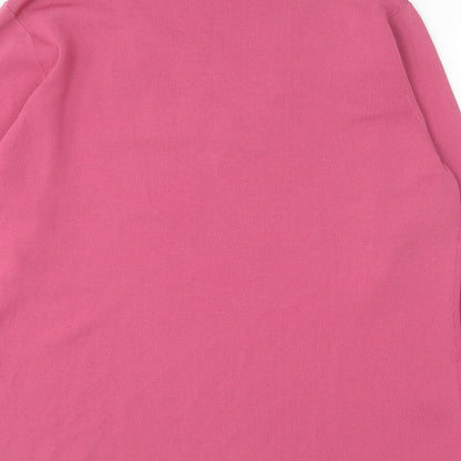 Victoria Layne Womens Pink Round Neck Viscose Pullover Jumper Size 18