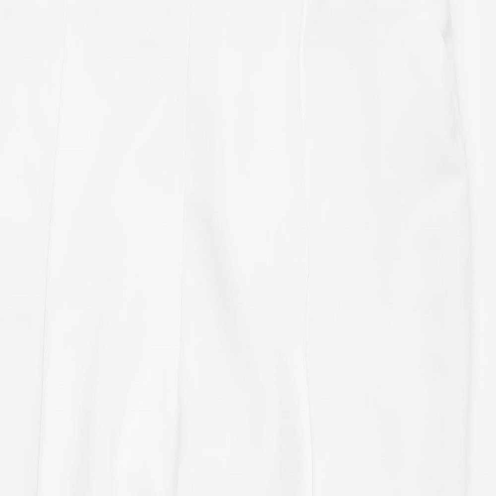 Womens UK Size 18 Marks and Spencer Regular Fit  White Trousers