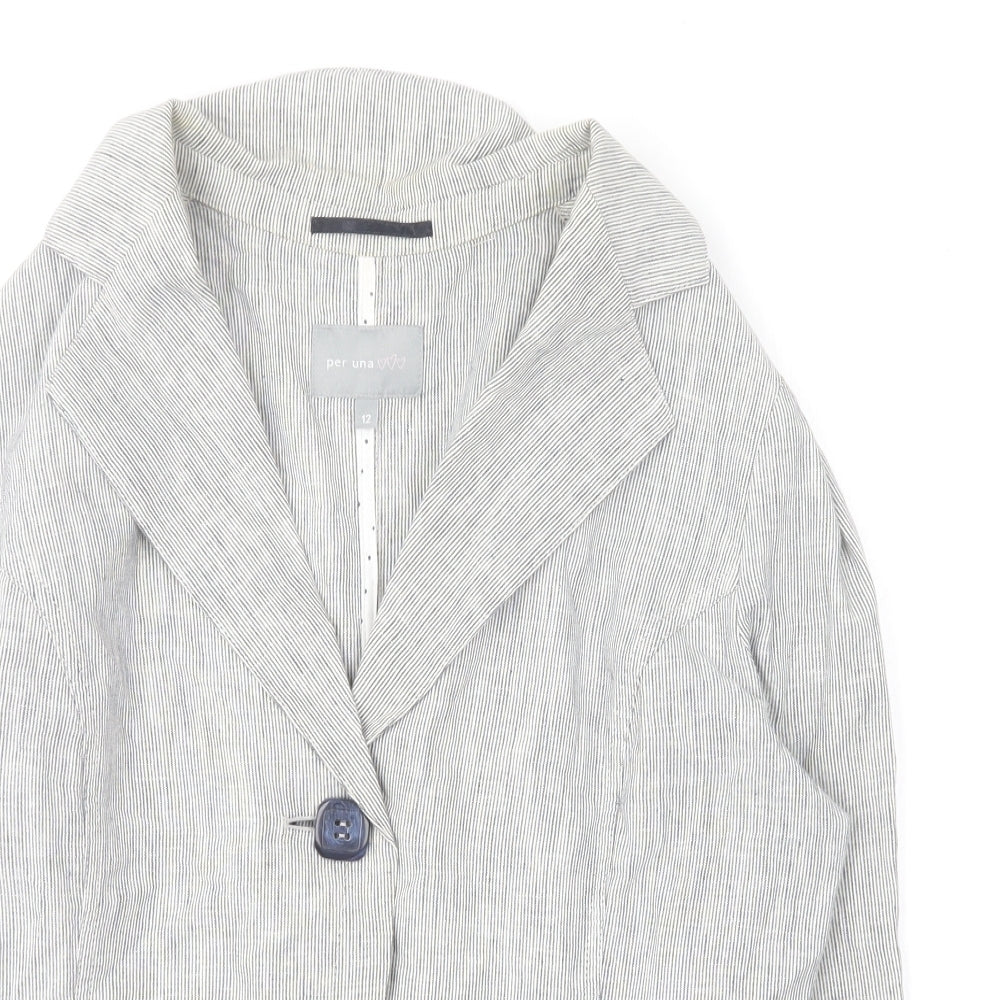 Womens UK Size 12 Per Una Grey Jacket