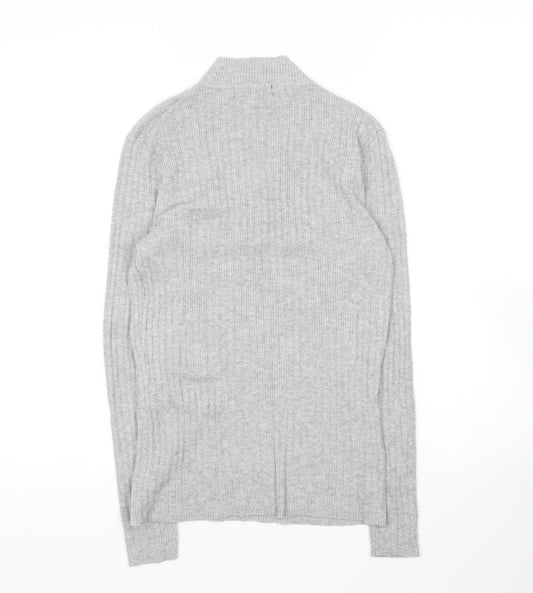Primark Womens Grey Crew Neck Polyester Pullover Jumper Size M
