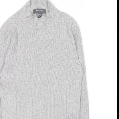 Primark Womens Grey Crew Neck Polyester Pullover Jumper Size M