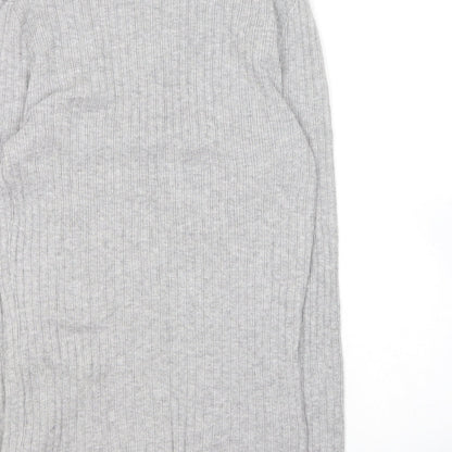 Primark Womens Grey Crew Neck Polyester Pullover Jumper Size M