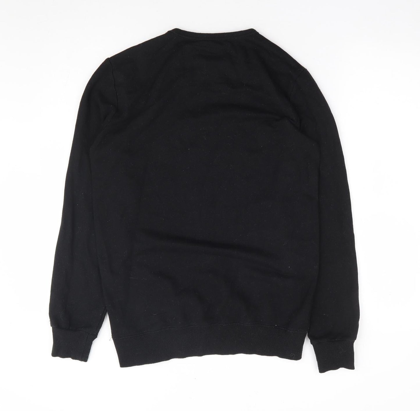 Womens UK Size S Pull & Bear Black Pullover Sweatshirt