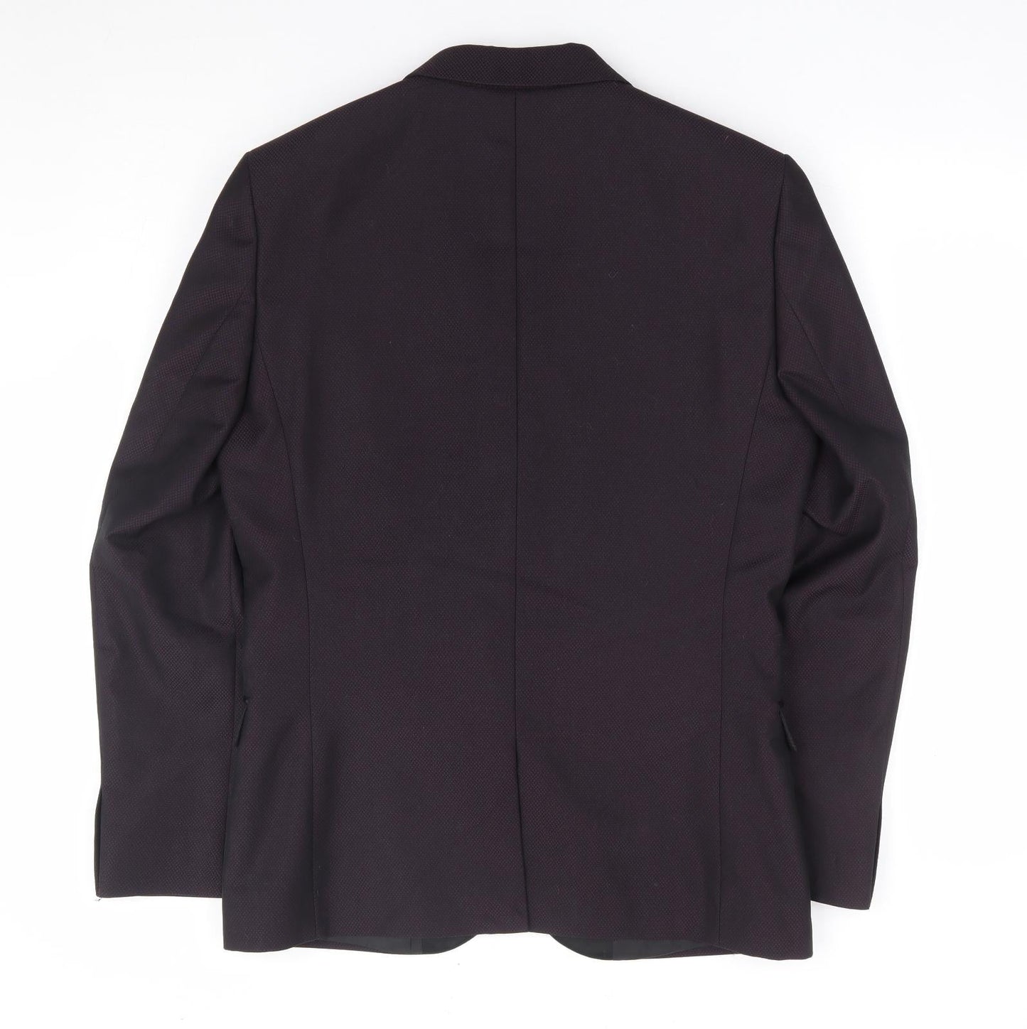 Mens UK Size 38 Moss London Regular Purple Suit Jacket