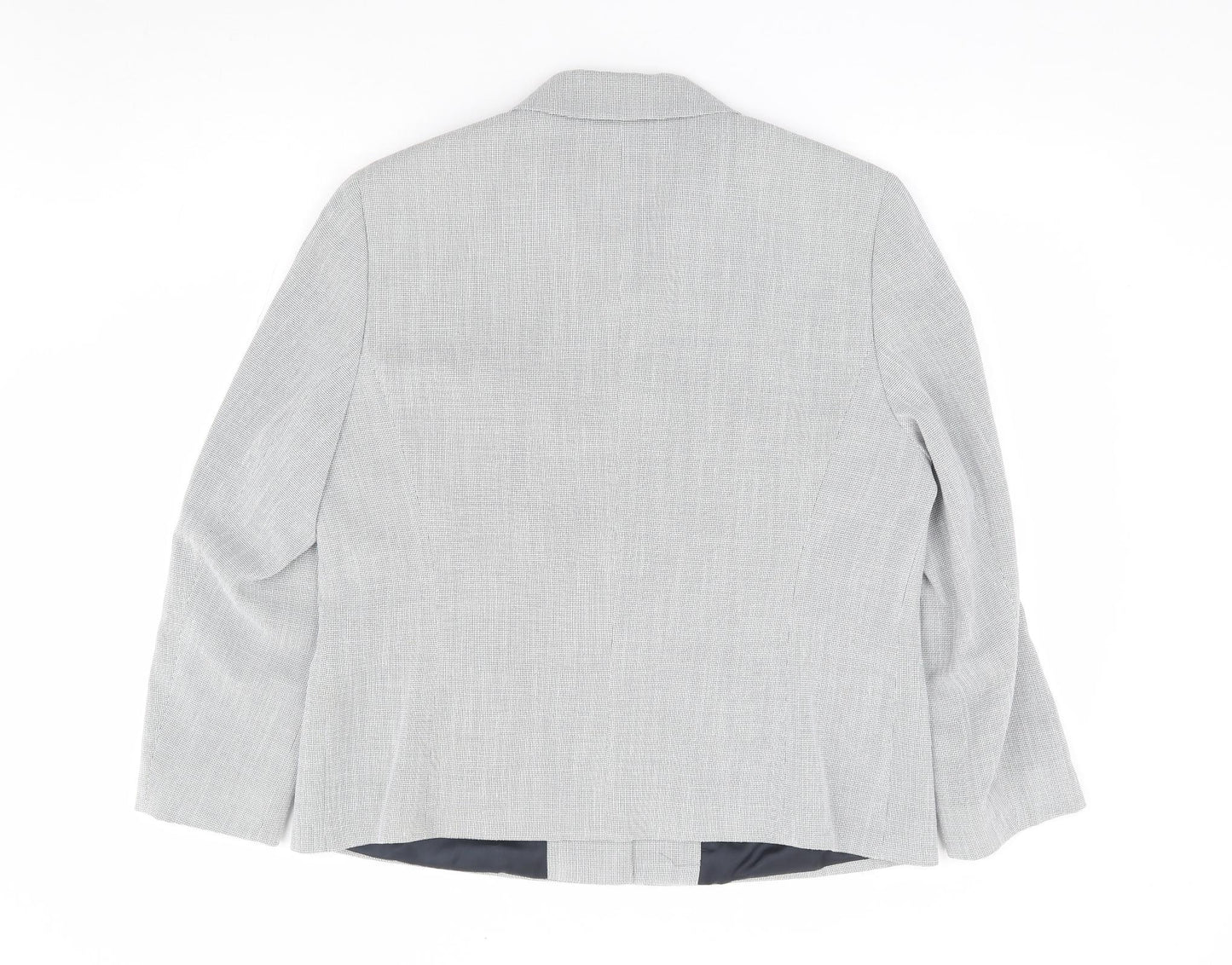 Gerry Weber Womens Ivory Geometric Jacket Size 16 Button