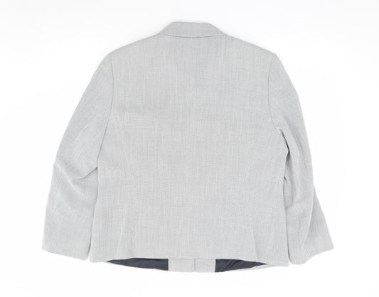 Gerry Weber Womens Ivory Geometric Jacket Size 16 Button