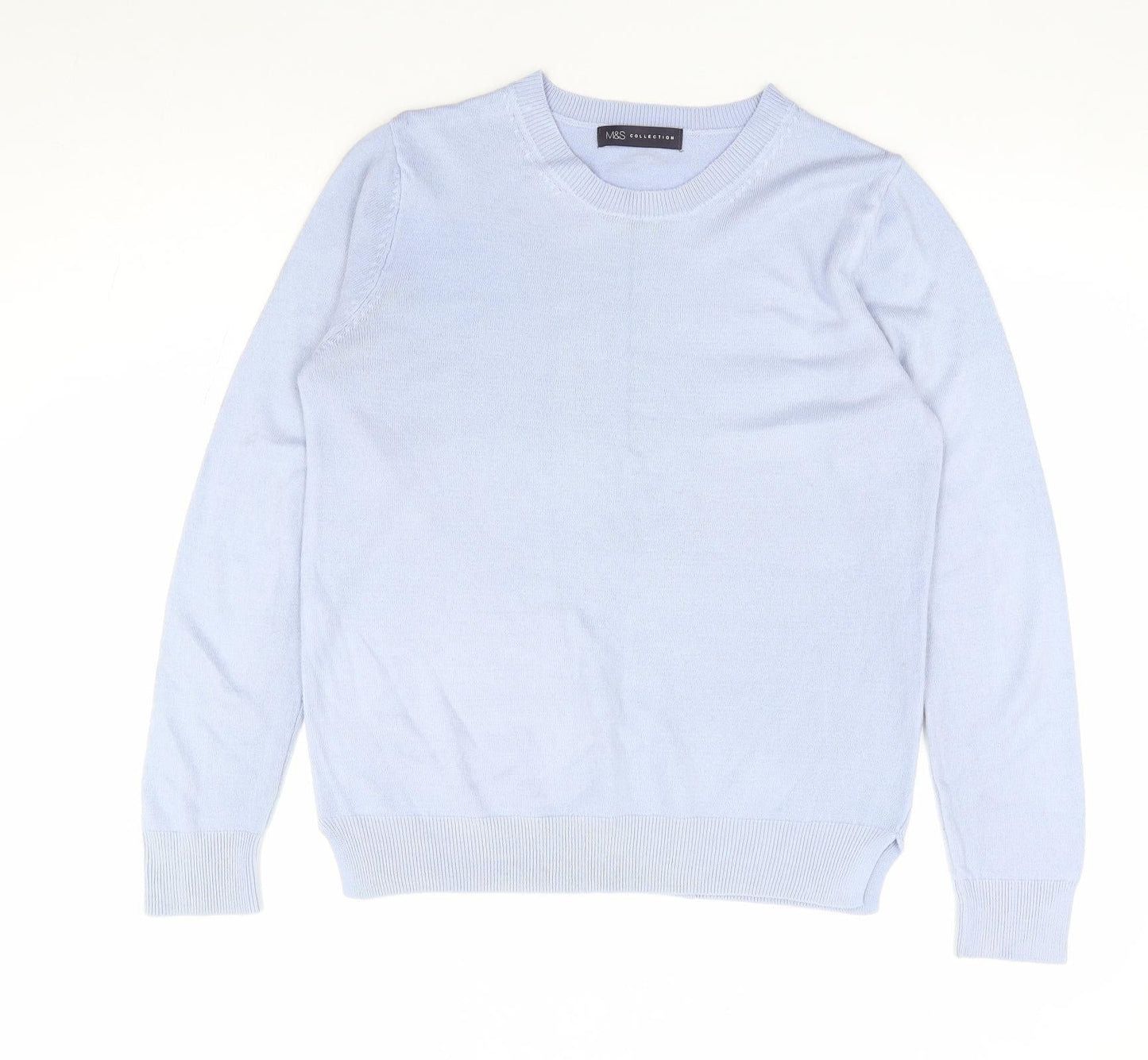 Womens UK Size S Marks and Spencer Blue Pullover Jumper