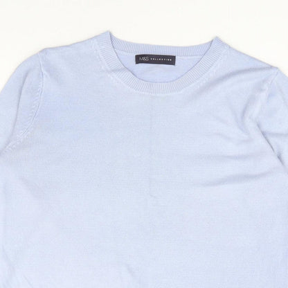 Womens UK Size S Marks and Spencer Blue Pullover Jumper