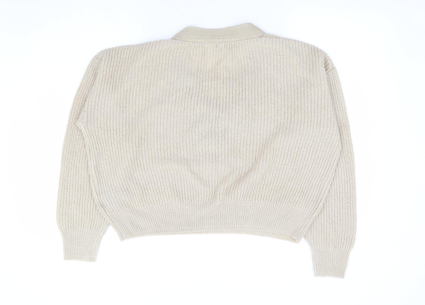 Womens UK Size M H&M Beige Pullover Jumper