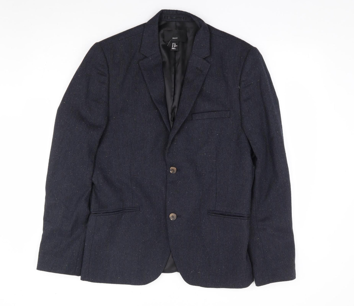 Mens UK Size 44 H&M Regular Blue Suit Jacket