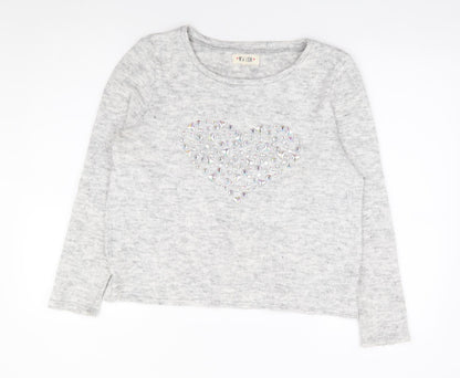 Womens UK Size 14 New Look Grey Pullover Jumper