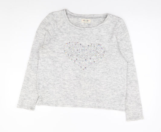 Womens UK Size 14 New Look Grey Pullover Jumper