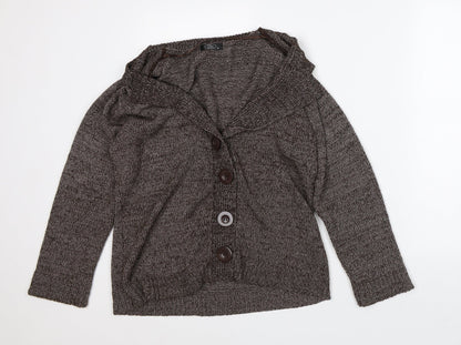 Womens UK Size M Bonmarché Brown Cardigan Jumper