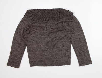 Womens UK Size M Bonmarché Brown Cardigan Jumper