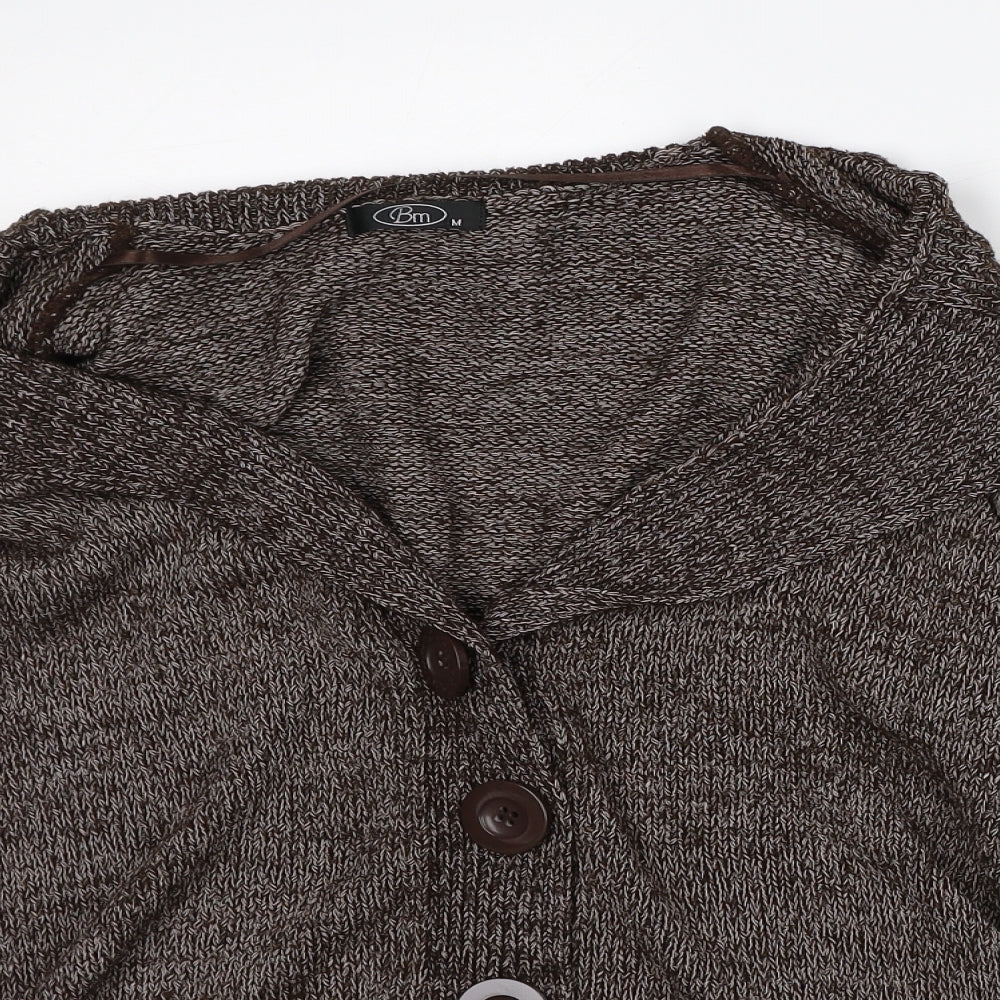 Womens UK Size M Bonmarché Brown Cardigan Jumper
