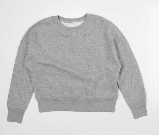 Mens UK Size M Preworn Grey Pullover Sweatshirt
