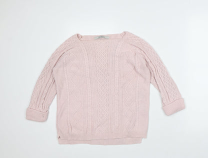 Womens UK Size S TRU Collection Pink Pullover Jumper
