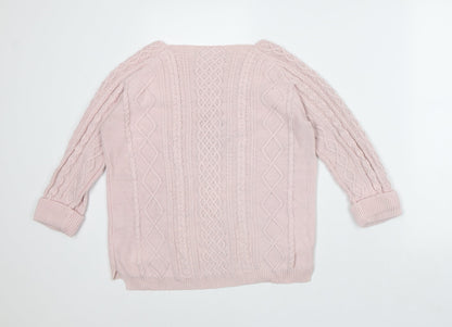 Womens UK Size S TRU Collection Pink Pullover Jumper