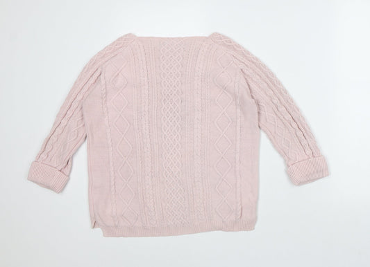 Womens UK Size S TRU Collection Pink Pullover Jumper