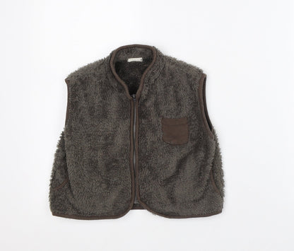 Bella B Boys Green Jacket Size XS - Fluffy Bodywarmer