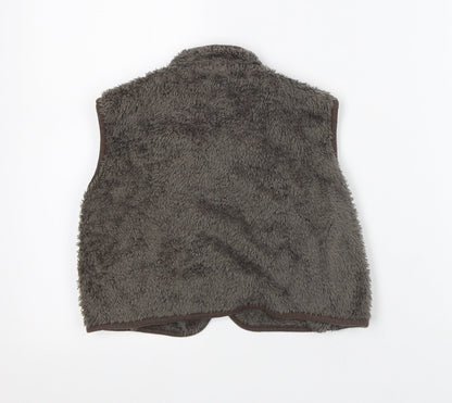 Bella B Boys Green Jacket Size XS - Fluffy Bodywarmer