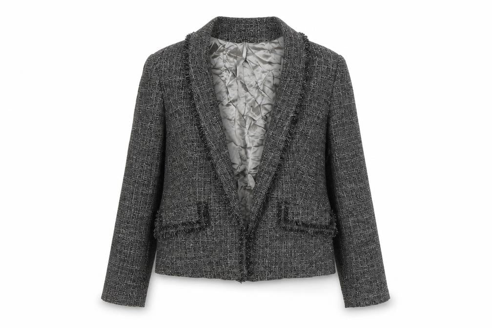 Principles Womens Grey Geometric Jacket Blazer Size 14