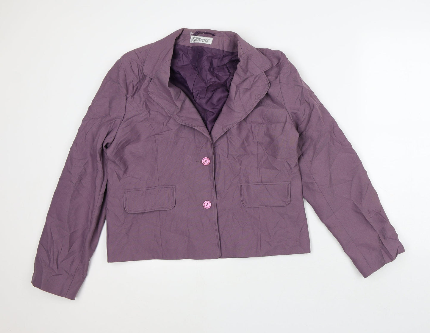 Womens UK Size 16 Slimma Purple Jacket