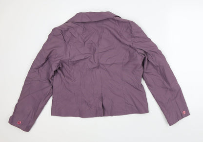 Womens UK Size 16 Slimma Purple Jacket