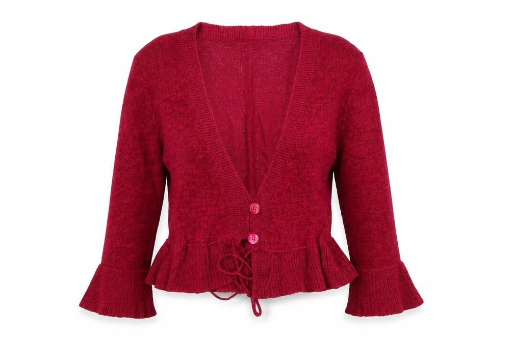 Womens UK Size S Planet Pink Cardigan Jumper