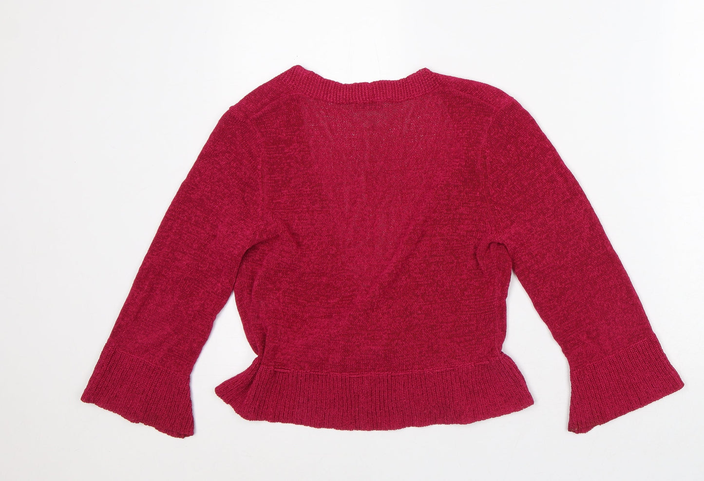 Womens UK Size S Planet Pink Cardigan Jumper