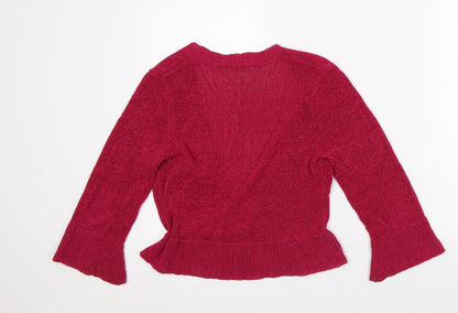 Womens UK Size S Planet Pink Cardigan Jumper