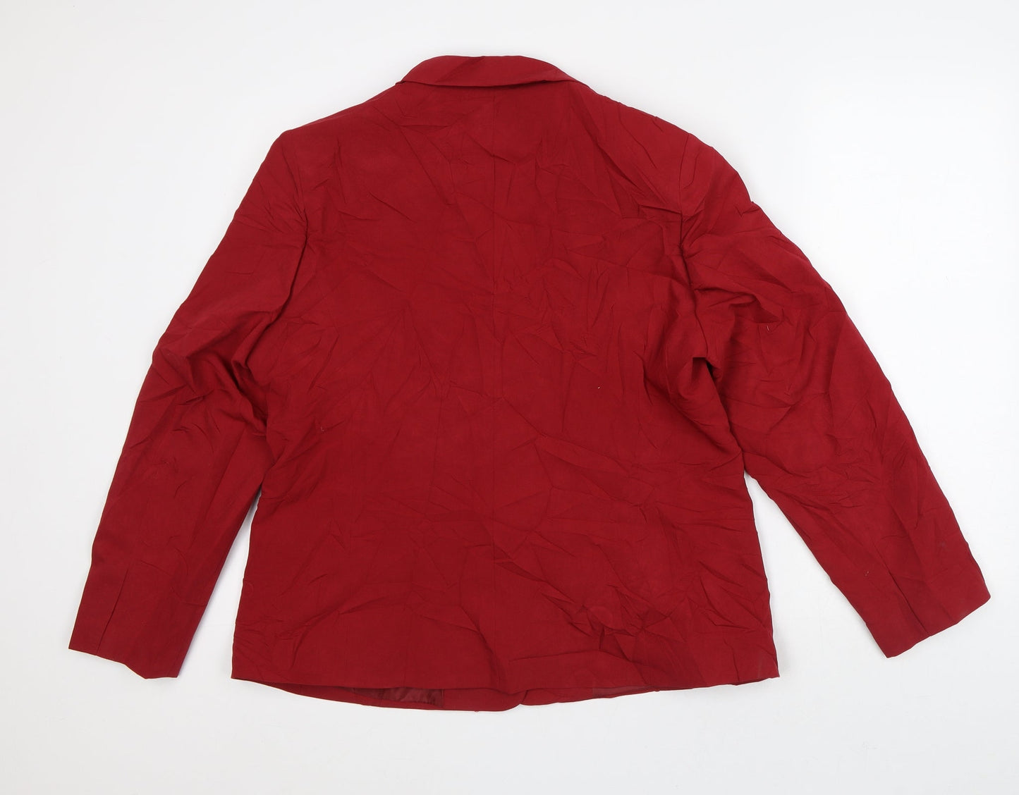 Classics Womens Red Jacket Blazer Size 16