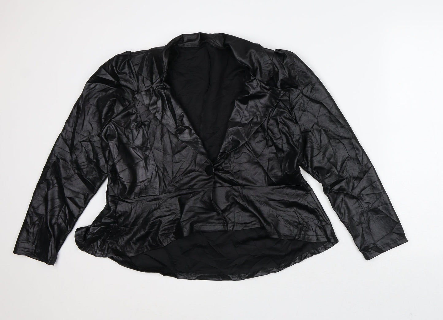 Womens UK Size L Preworn Black Jacket Blazer