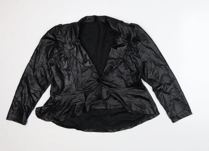 Womens UK Size L Preworn Black Jacket Blazer