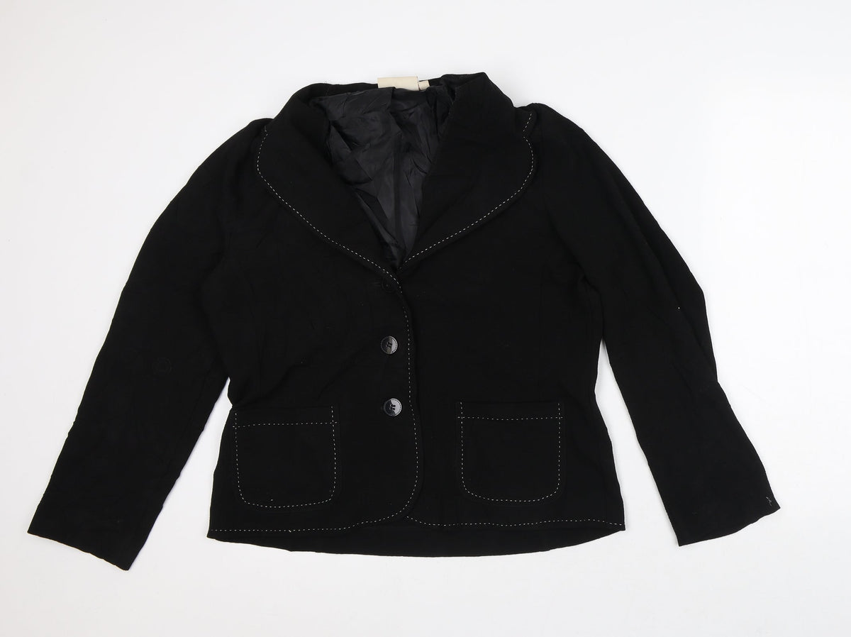 Womens UK Size 14 EWM Black Jacket