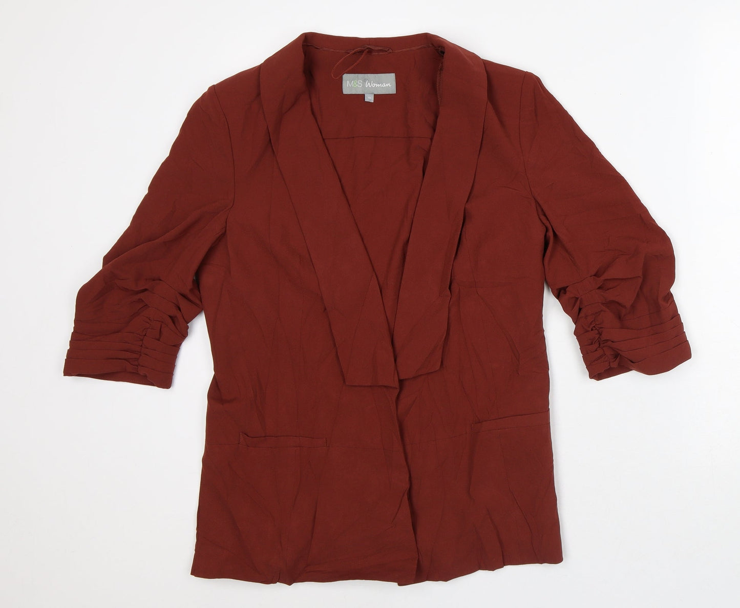 Womens UK Size 10 Marks and Spencer Brown Jacket