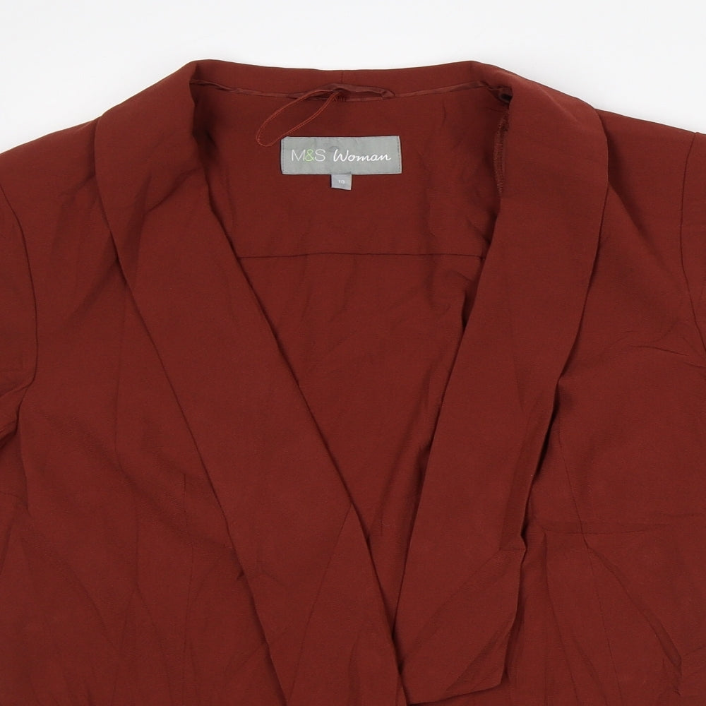 Womens UK Size 10 Marks and Spencer Brown Jacket