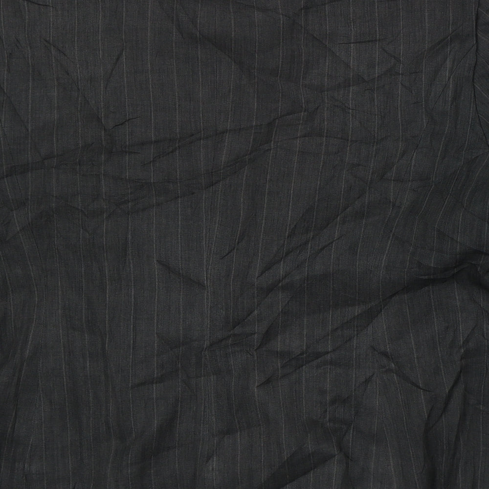 George Womens Grey Striped Jacket Blazer Size 18