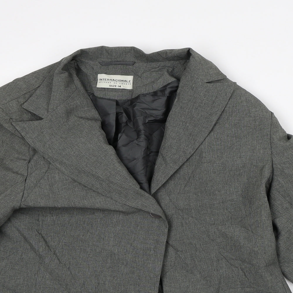 Womens UK Size 12 Internacionale Grey Jacket