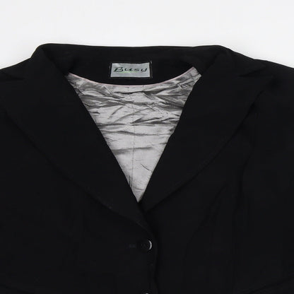 Womens UK Size L Busy Black Jacket