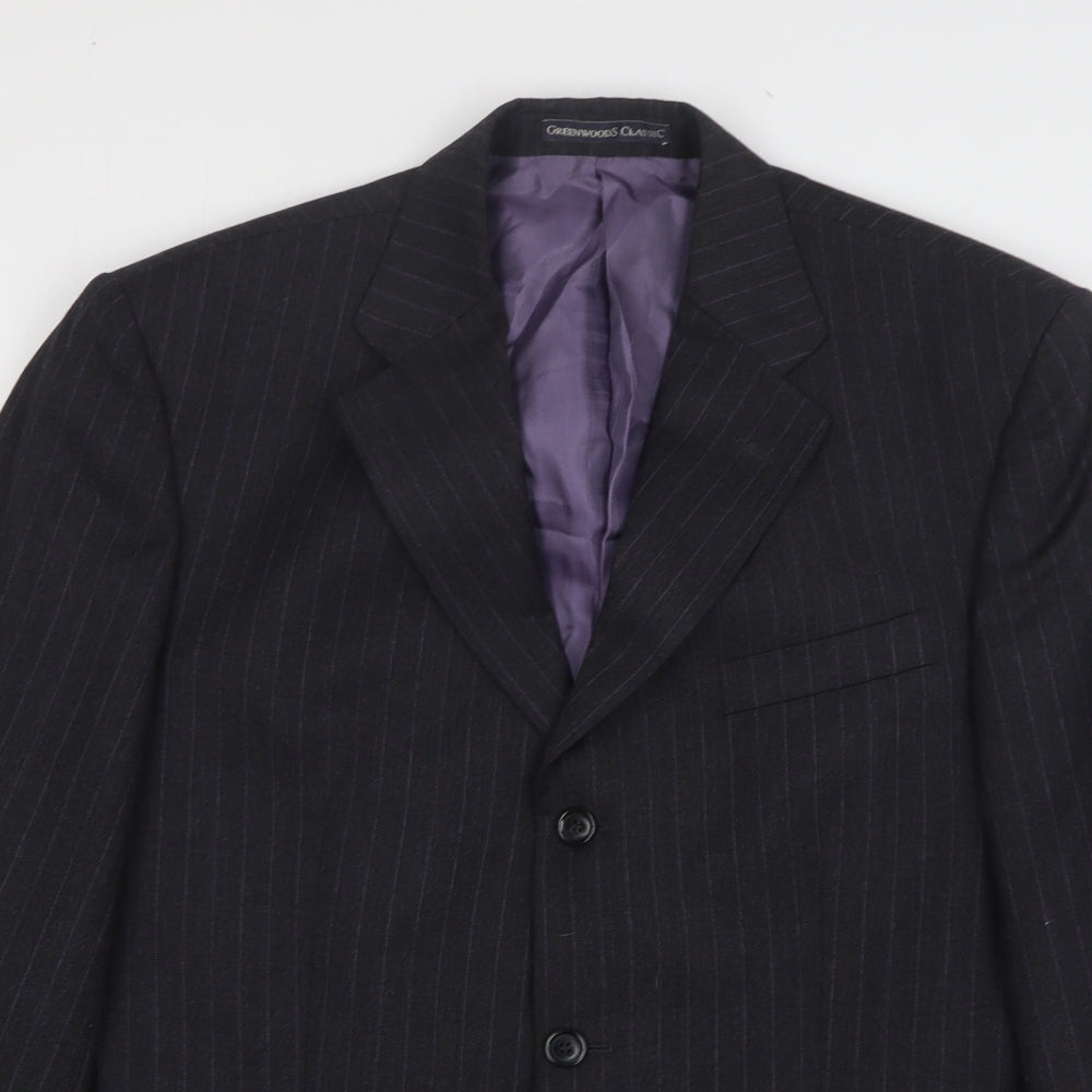 Mens UK Size 42 Greenwoods Regular Grey Suit Jacket