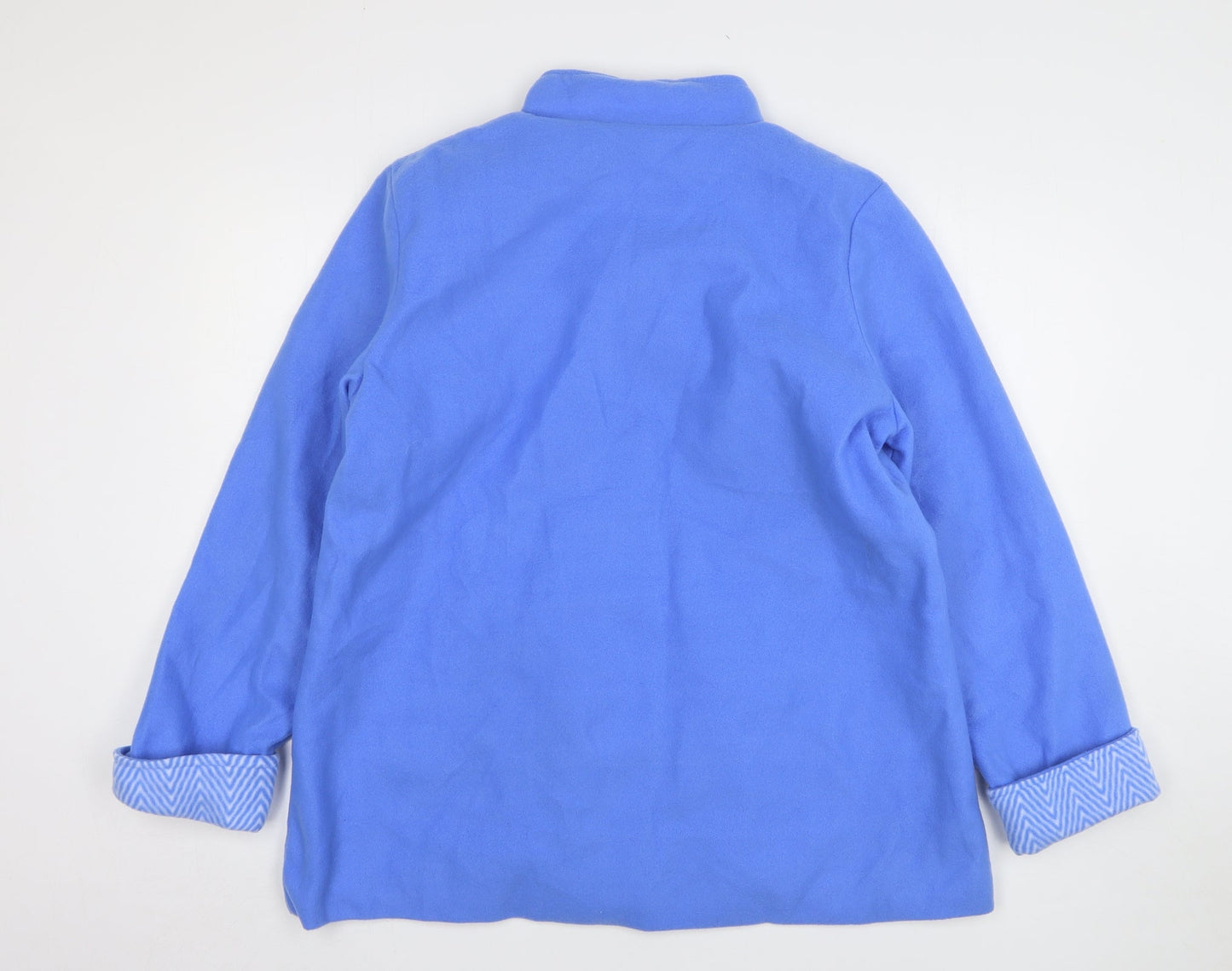 Womens UK Size M Anne De Lancay Blue Overcoat