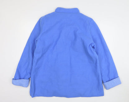 Womens UK Size M Anne De Lancay Blue Overcoat