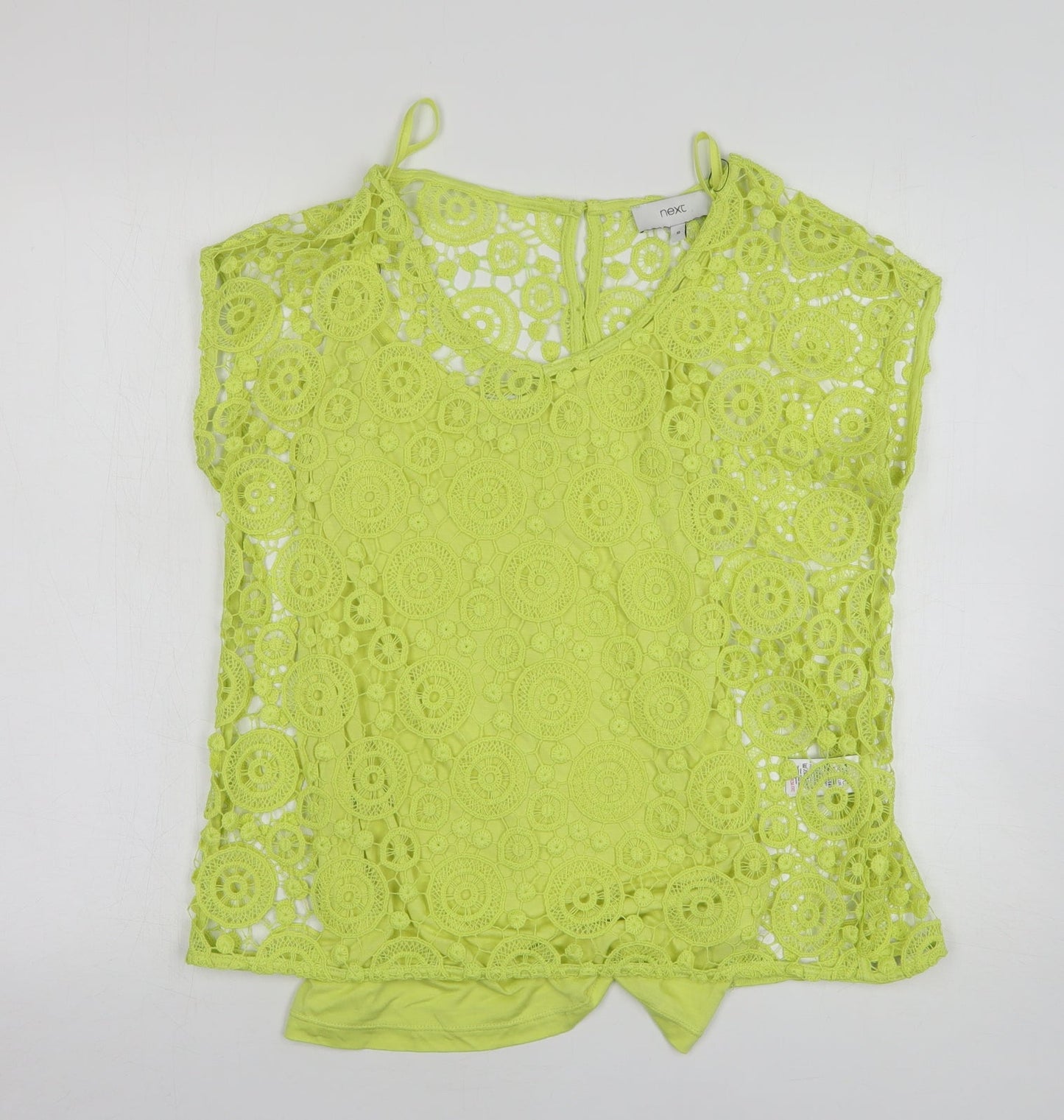 Womens UK Size 10 NEXT Green Basic Blouse